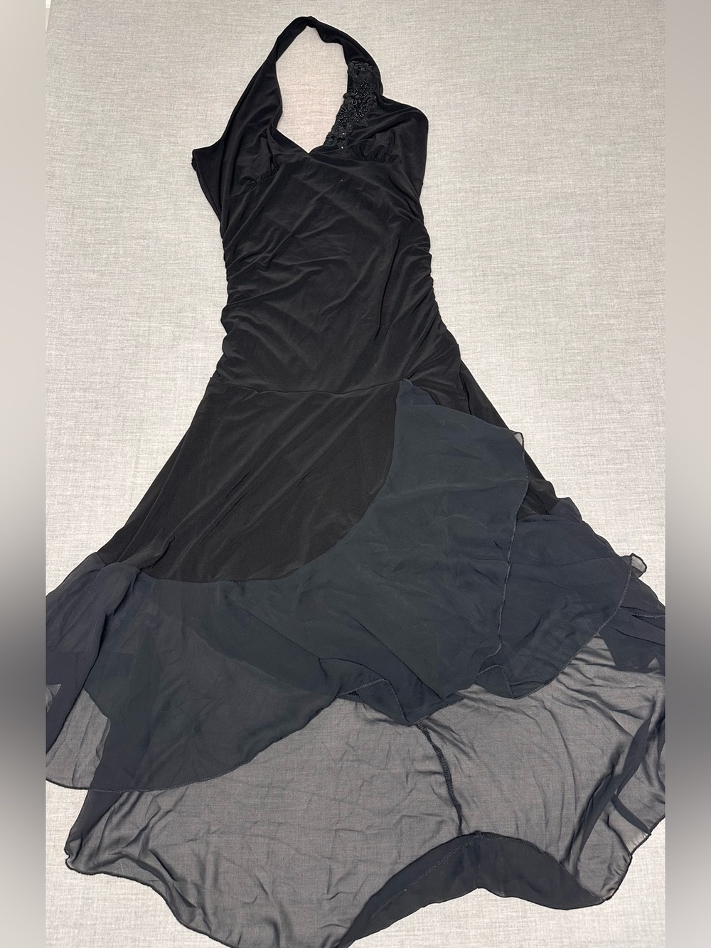 🖤 VINTAGE Y2K VAMPY GOTH LIPSTICK HALTER DRESS 🖤